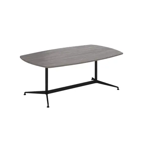 Loft Barrel Table - 2000 - Single Frame - Black - Grey Oak